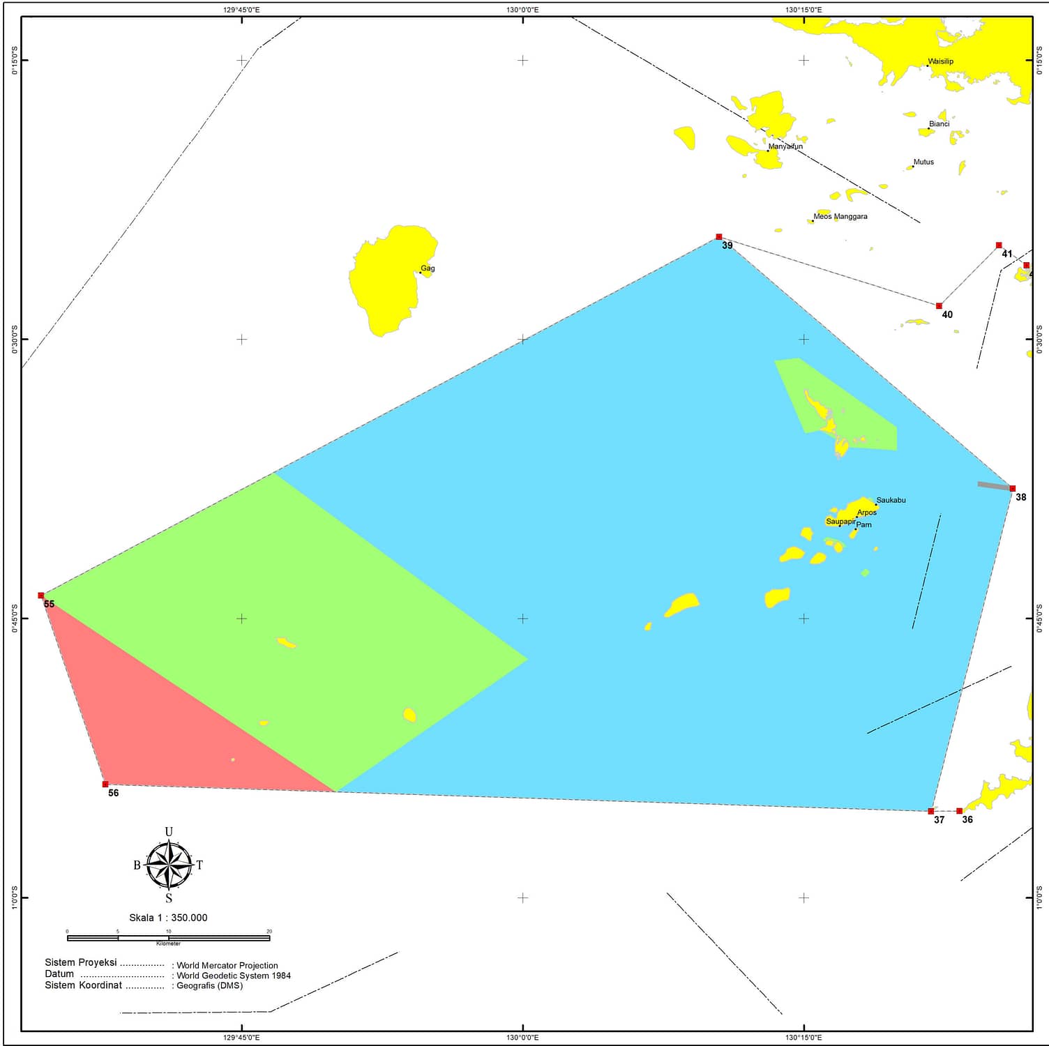 Zoning Fam Islands MPA Raja Ampat Marine Park